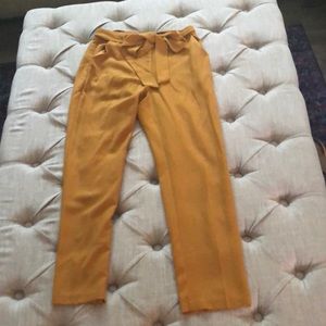 forever 21 contemporary pants mustard yellow